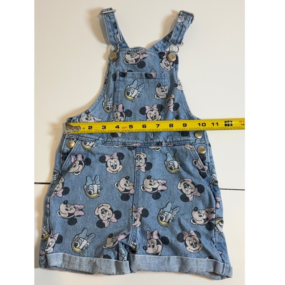Disney Primark Girls Minnie Mouse Daisy Duck Denim Shortalls Overalls 3-4Y - Picture 7 of 12